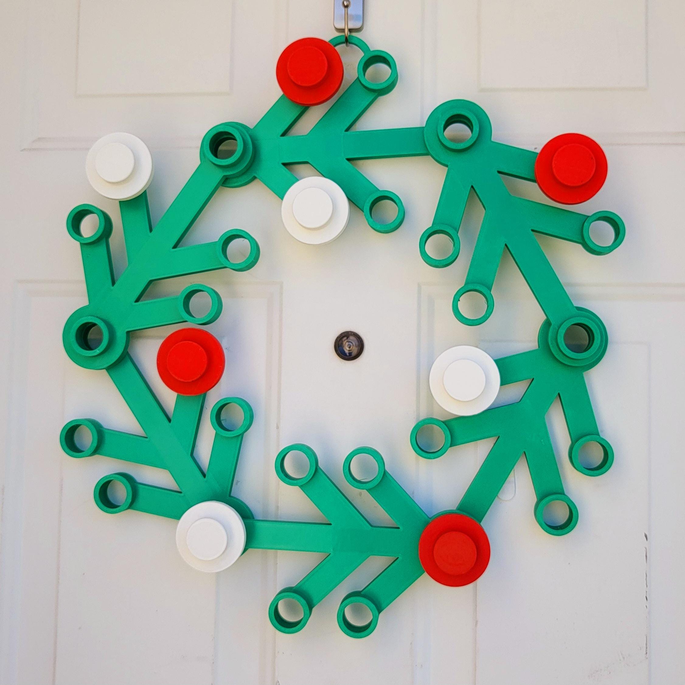 3D Printed LEGO Inspired Wreath