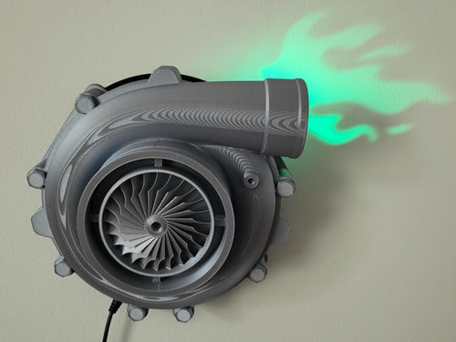 3D Printed Turbo Inferno Wall Lamp