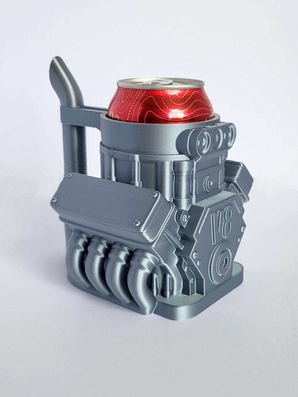 3D Printed V8 Engine Pop Can Holder