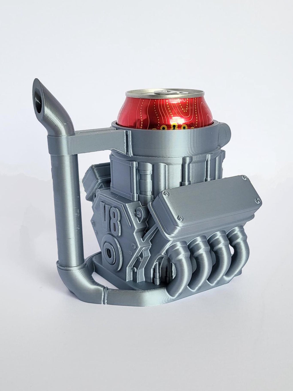 3D Printed V8 Engine Pop Can Holder