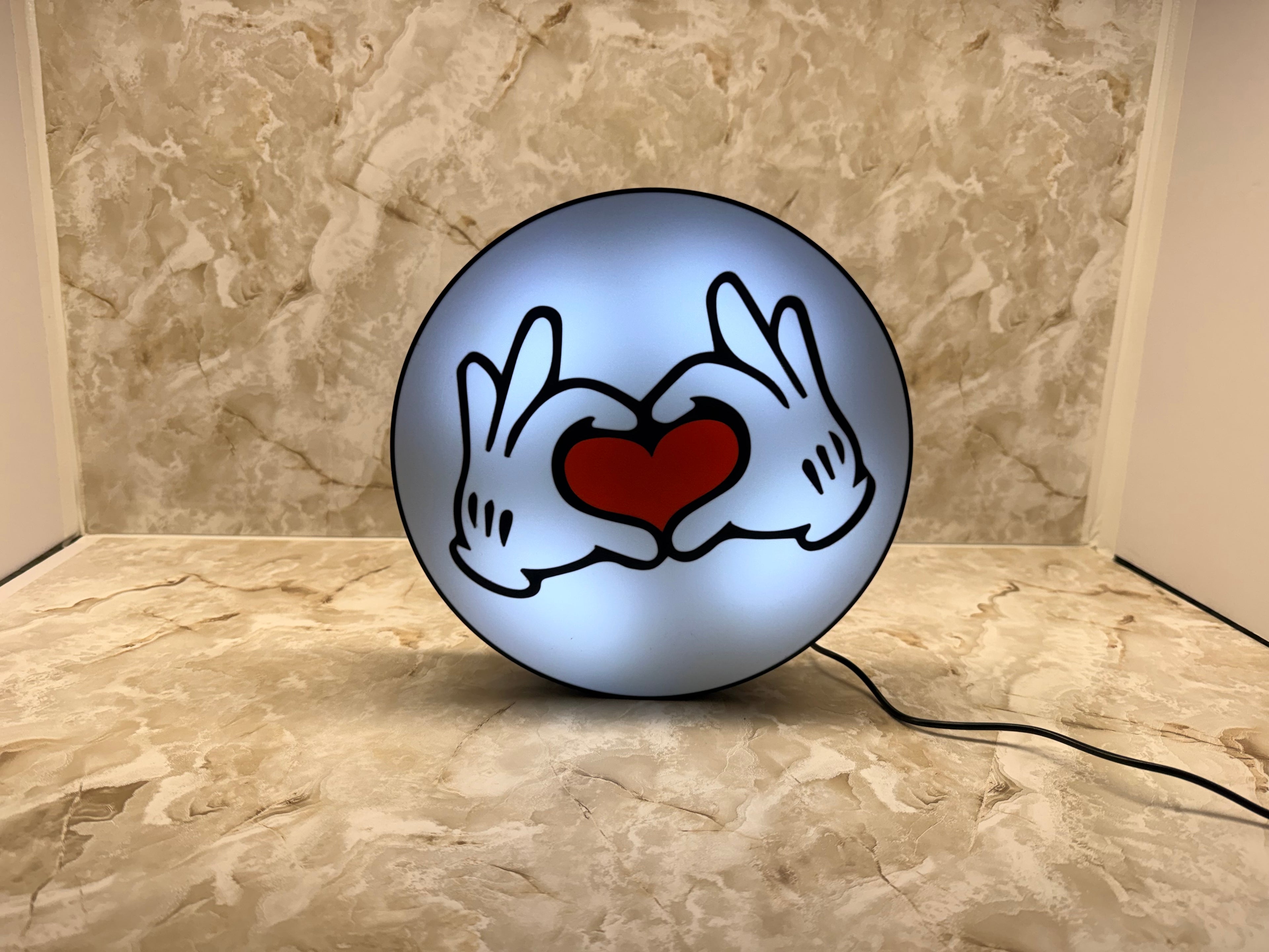 Heart Hands Lightbox