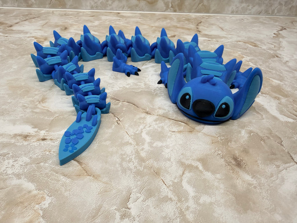 Large Blue Alien Dragon