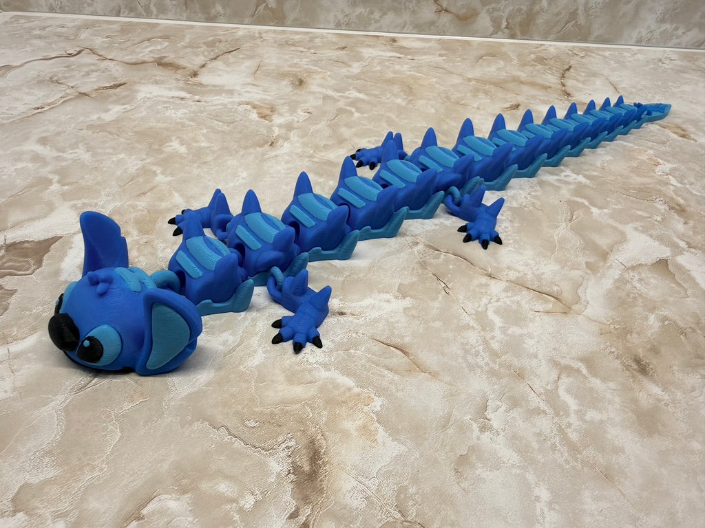 Large Blue Alien Dragon
