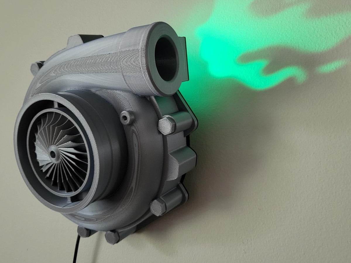 3D Printed Turbo Inferno Wall Lamp